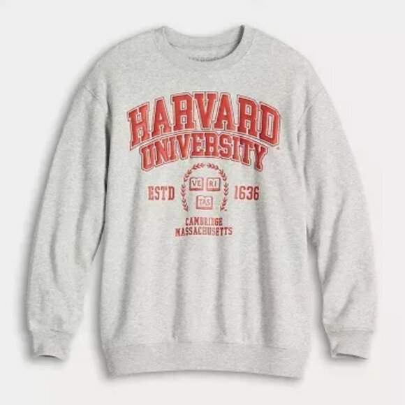 Harvard University Graphic Fleece Pullover Sweatshirt Size XL Crewneck - Picture 2 of 3